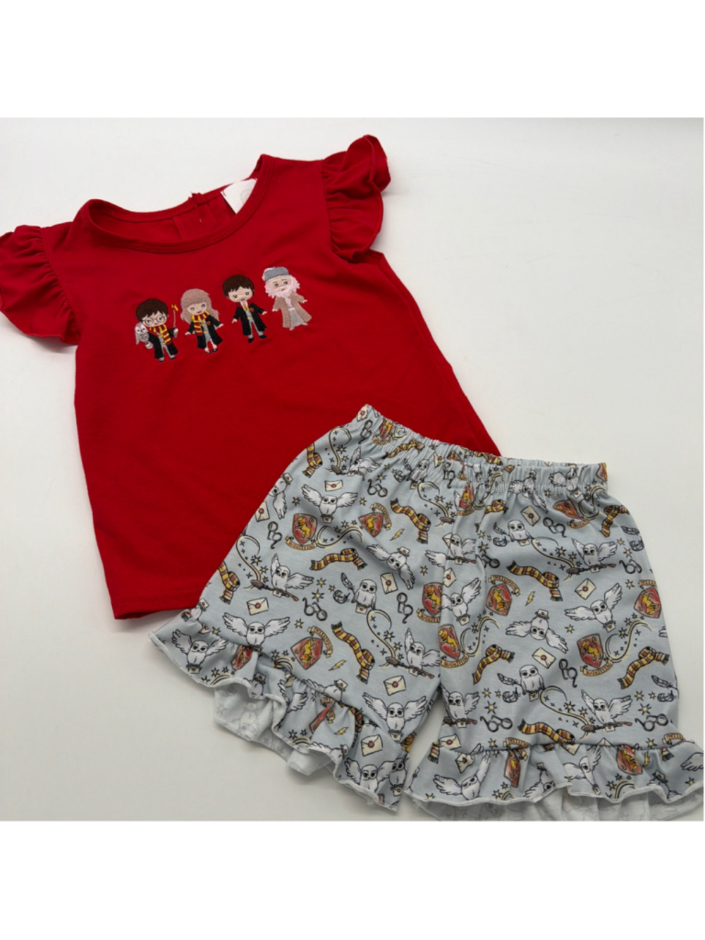Liv & Tate Harry Potter Pajama Set 3T Red Grey